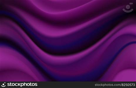 Abstract pink purple wave curves soft luxury background vector illustration.