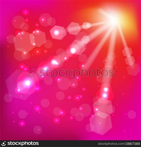 Abstract Pink Sun Background for Your Design.. Pink Sun Background