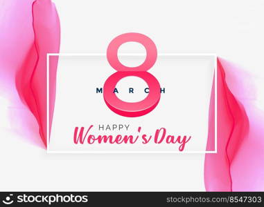 abstract pink watercolor women’s day background