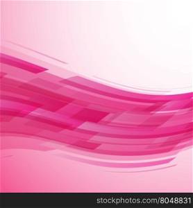 Abstract pink wave technology background, stock vector
