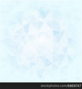 abstract poligonal background in blue and white tones,vector