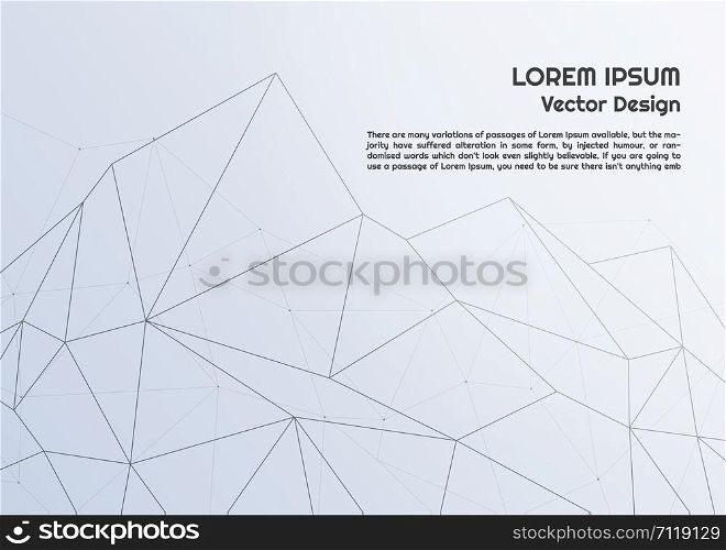 Abstract polygon background structure line design modern design with space for your text. vector illustration