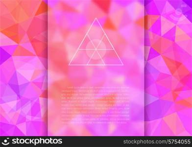 Abstract Polygonal Background. Modern Geometric Vector Illustration.. Abstract Polygonal Background