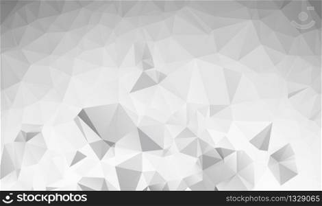 Abstract polygonal background. White triangles background for your design.