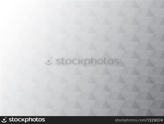 Abstract polygonal background. White triangles background for your design.