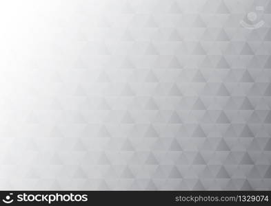 Abstract polygonal background. White triangles background for your design.