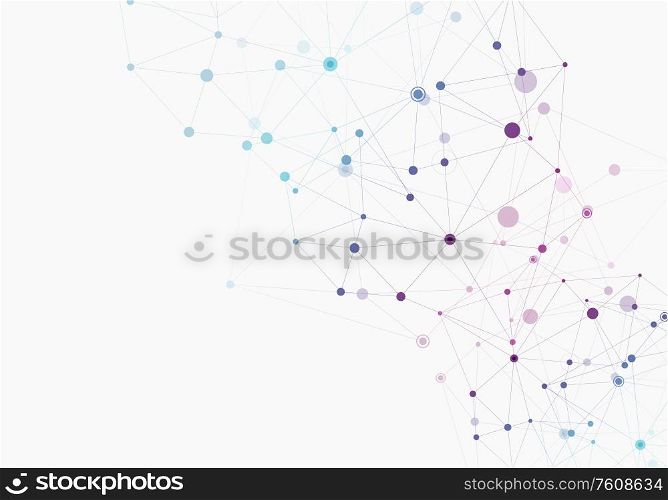 Abstract polygonal geometric shape with molecule structure style. Vector connect illustration.. Abstract polygonal geometric shape with molecule structure style. Vector connect illustration