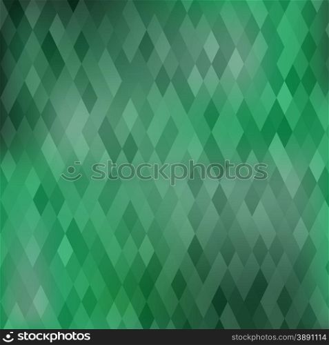 Abstract Polygonal Green Background. Abstract Green Pattern.. Green Background