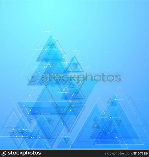 Abstract polygonal low poly vector background with blue triangles, connecting dots and lines. Connection structure.. Abstract polygonal low poly vector background with blue triangles, connecting dots and lines. Connection structure