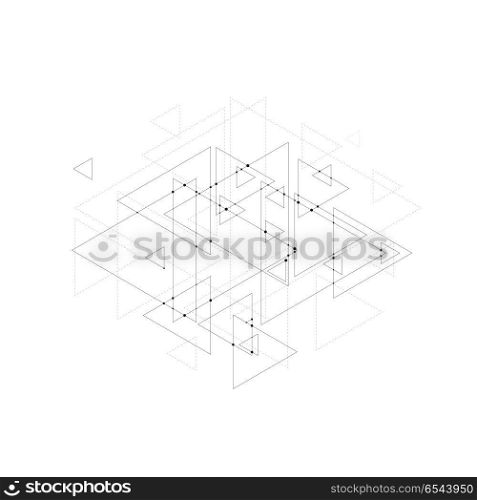 Abstract polygonal low poly vector background with triangles, connecting dots and lines. Connection structure.. Abstract polygonal low poly vector background with triangles, connecting dots and lines. Connection structure