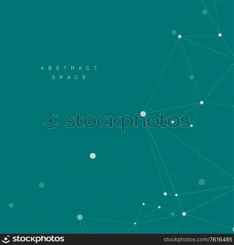 Abstract polygonal network background with connecting dots and lines.. Abstract polygonal network background with connecting dots and lines