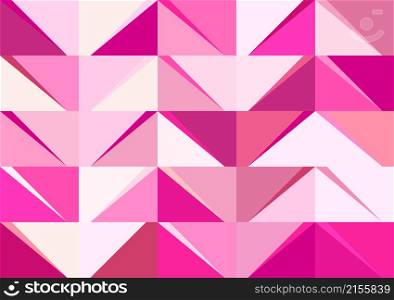 Abstract polygonal pink color background. Vector illustration for your design