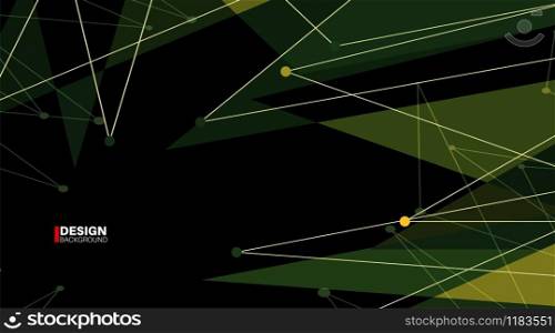 Abstract Polygonal Space Background with Connecting Dots and Lines.Vector Illustration For Wallpaper, Banner, Background, etc