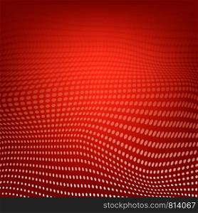 Abstract Polygonal Space. Low Poly Red Background with Connecting Dot. Big Data. Connection Structure. Grid with Dots Texture.. Polygonal Space. Low Poly Red Background with Connecting Dot. Big Data. Connection Structure. Grid with Dots Texture.