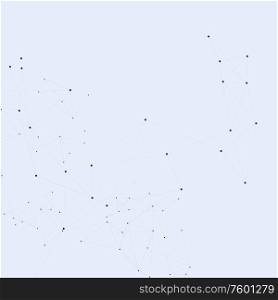 Abstract polygonal technology background with connecting dots and lines.. Abstract polygonal technology background with connecting dots and lines