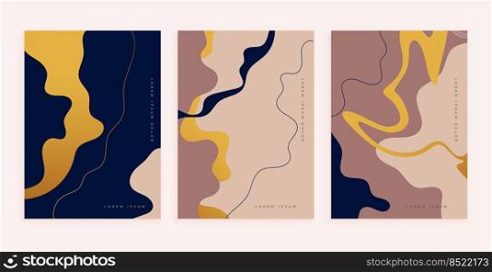 abstract poster design for wall decoration in minimal style