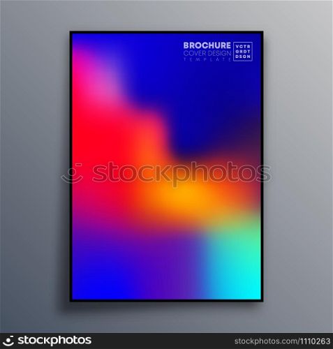 Abstract poster design with colorful gradient texture for wallpaper, flyer, poster, brochure cover, typography or other printing products. Vector illustration.. Abstract poster design with colorful gradient texture for wallpaper, flyer, poster, brochure cover, typography or other printing products. Vector illustration