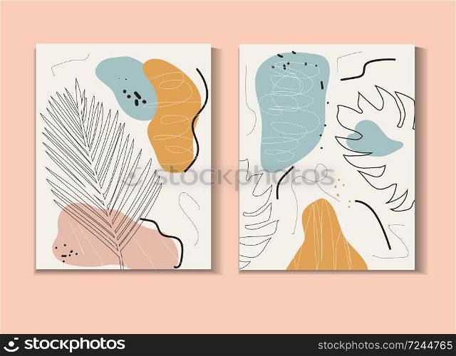 Abstract poster in modern hipster style. Vector illustration.. Abstract poster in modern hipster style. Vector illustration