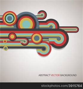 abstract poster of colored lines