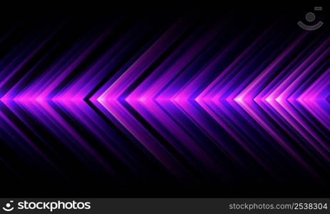 Abstract purple arrow light direction pattern design modern futuristic technology background vector illustration.