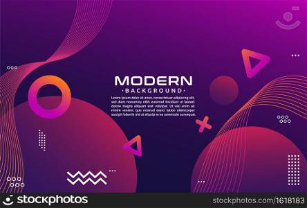 Abstract purple background with geometric shape element. Graphic design element.