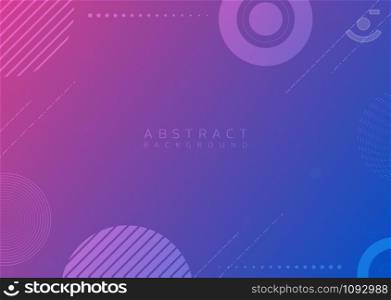 Abstract purple colorful background modern geometric round shape halftone dashed line. vector illustration
