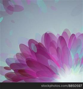 Abstract purple petals vector image