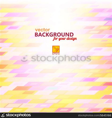 Abstract purple, yellow background with geometric elements, rectangle. Vector illustration.