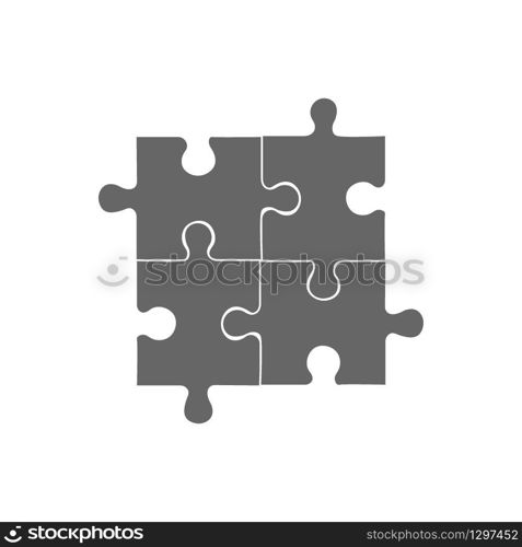 Abstract puzzle infographic template with explanatory text field business statistics. Vector 4 pieces puzzles illustration. Section six compare service banner. Abstract puzzle infographic template with explanatory text field business statistics.