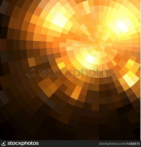 Abstract radial colorful sunset technology background dots. Abstract radial colorful sunset technology background