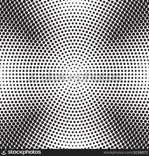 Abstract radial dotted halftone background vector. Abstract radial dotted halftone background vector. Pattern with black dots illustration