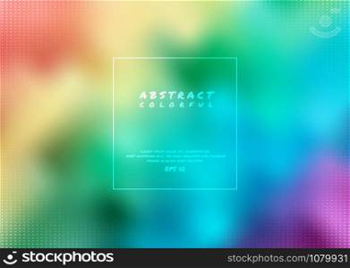 Abstract rainbow background colorful modern party style halftone design with space for your text. vector illustration