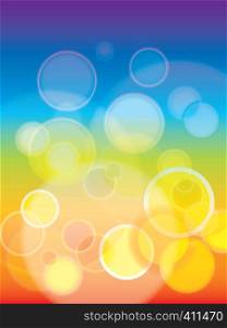 Abstract Rainbow bokeh background