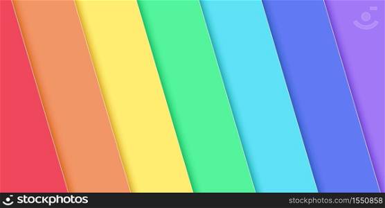 Abstract rainbow color diagonal overlay background