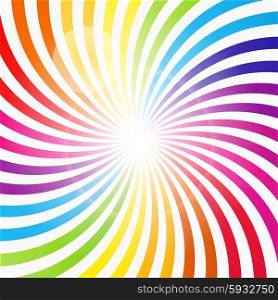 Abstract Rainbow Hypnotic Background Vector Illustration. EPS10