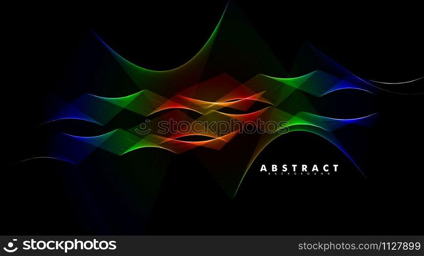 Abstract Rainbow Outline Design. Colorful background. Design for Posters, Flyers, Blankets, Presentations, Business Cards. Vector illustration.
