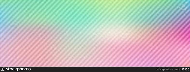 Abstract rainbow pastel gradient blurred background. Template for website design, banner web and social media advertising. summer and spring concept. Vector illustration