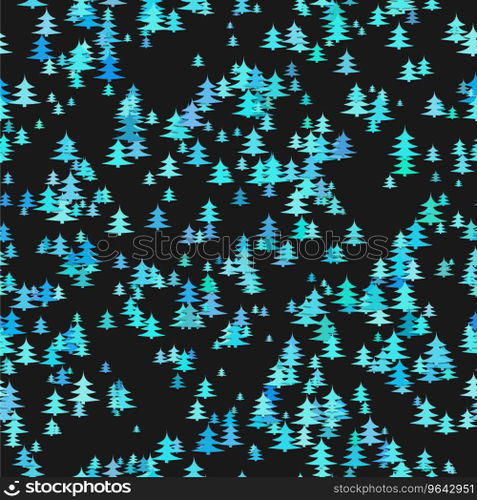 Abstract random pine tree pattern background Vector Image
