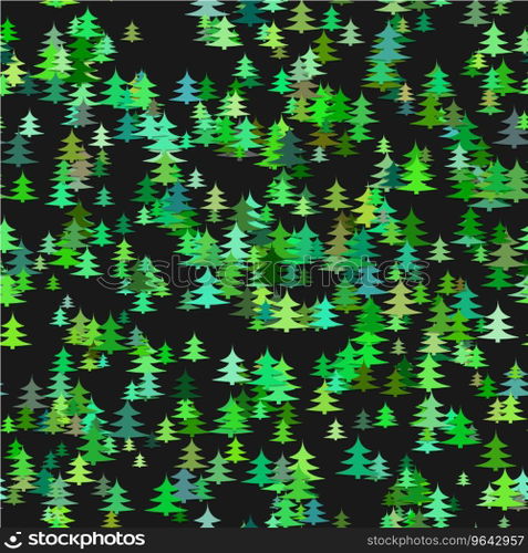 Abstract random pine tree pattern background Vector Image