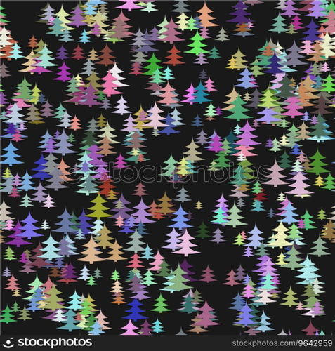 Abstract random pine tree pattern background Vector Image