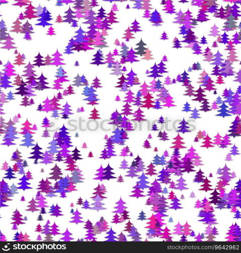 Abstract random pine tree pattern background Vector Image