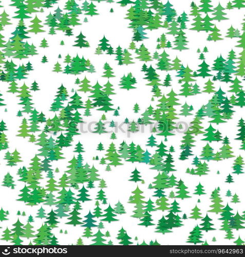 Abstract random pine tree pattern background Vector Image