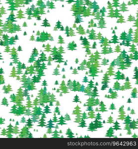 Abstract random pine tree pattern background Vector Image