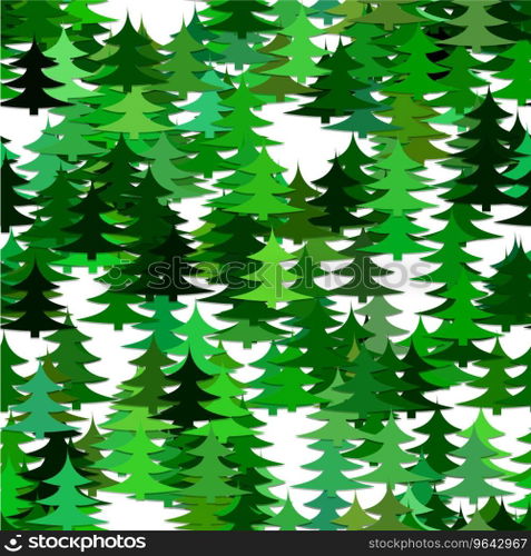 Abstract random pine tree pattern background Vector Image