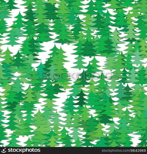 Abstract random pine tree pattern background Vector Image