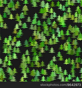 Abstract random pine tree pattern background Vector Image