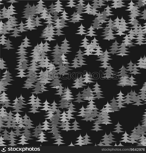 Abstract random pine tree pattern background Vector Image