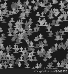 Abstract random pine tree pattern background Vector Image
