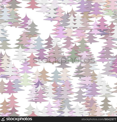 Abstract random pine tree pattern background Vector Image