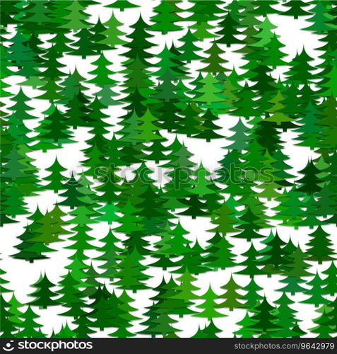 Abstract random pine tree pattern background Vector Image